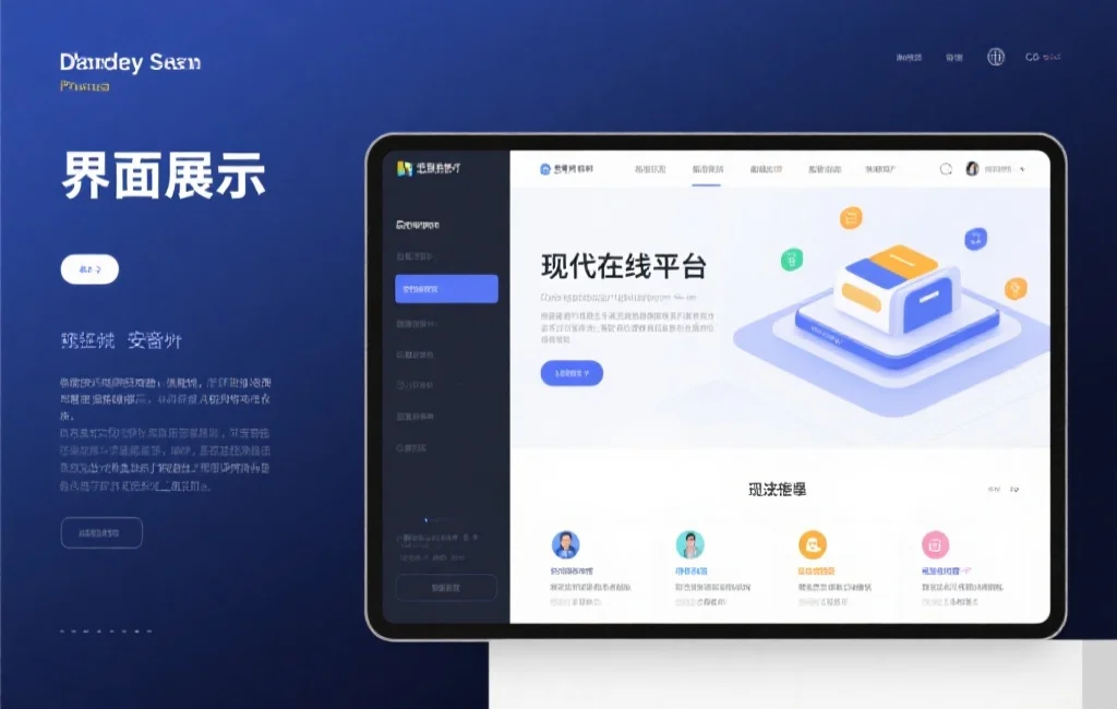 现代化在线娱乐平台界面展示，页面设计简洁，用户互动活跃，体现出高端与安全感